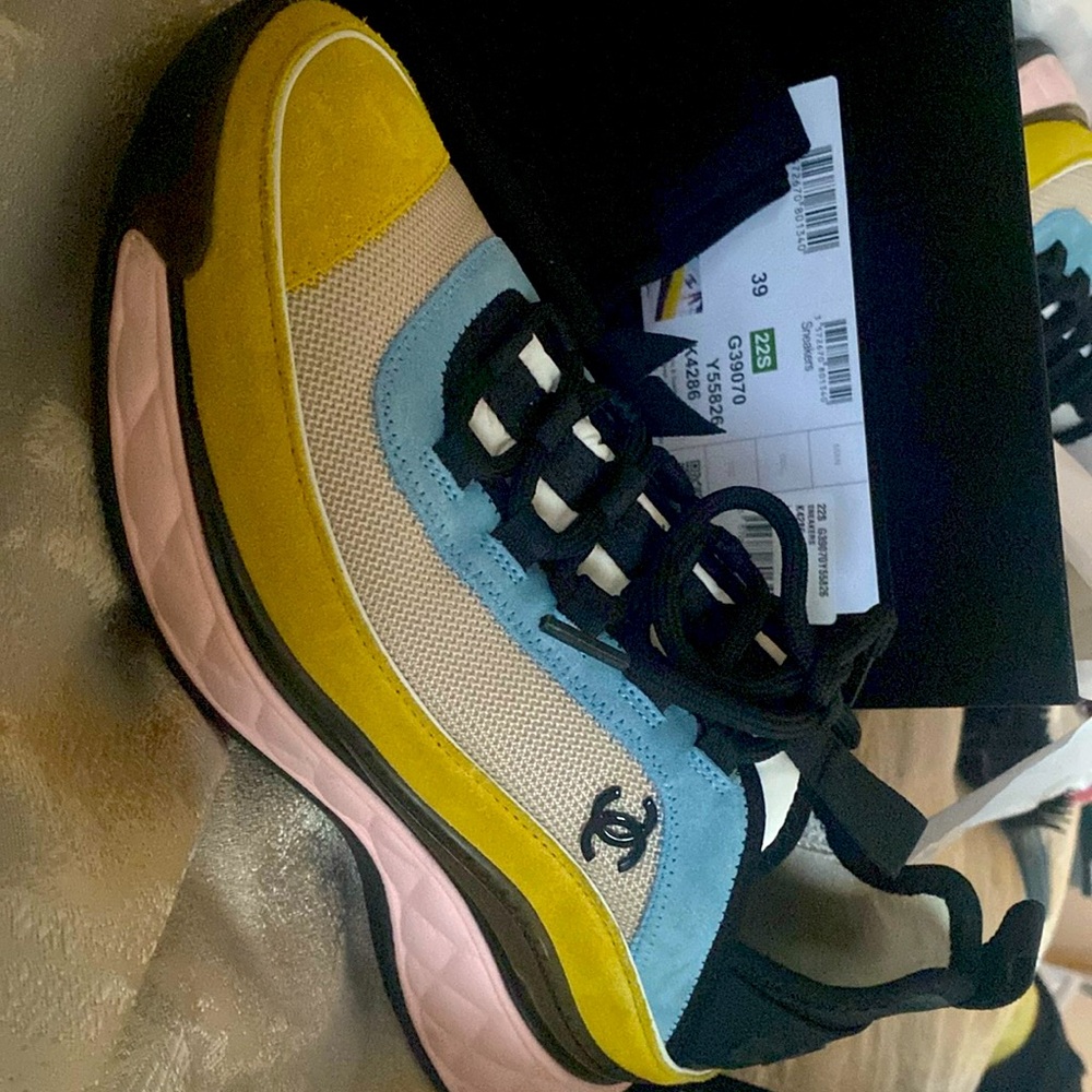 Chanel multicolor sneakers